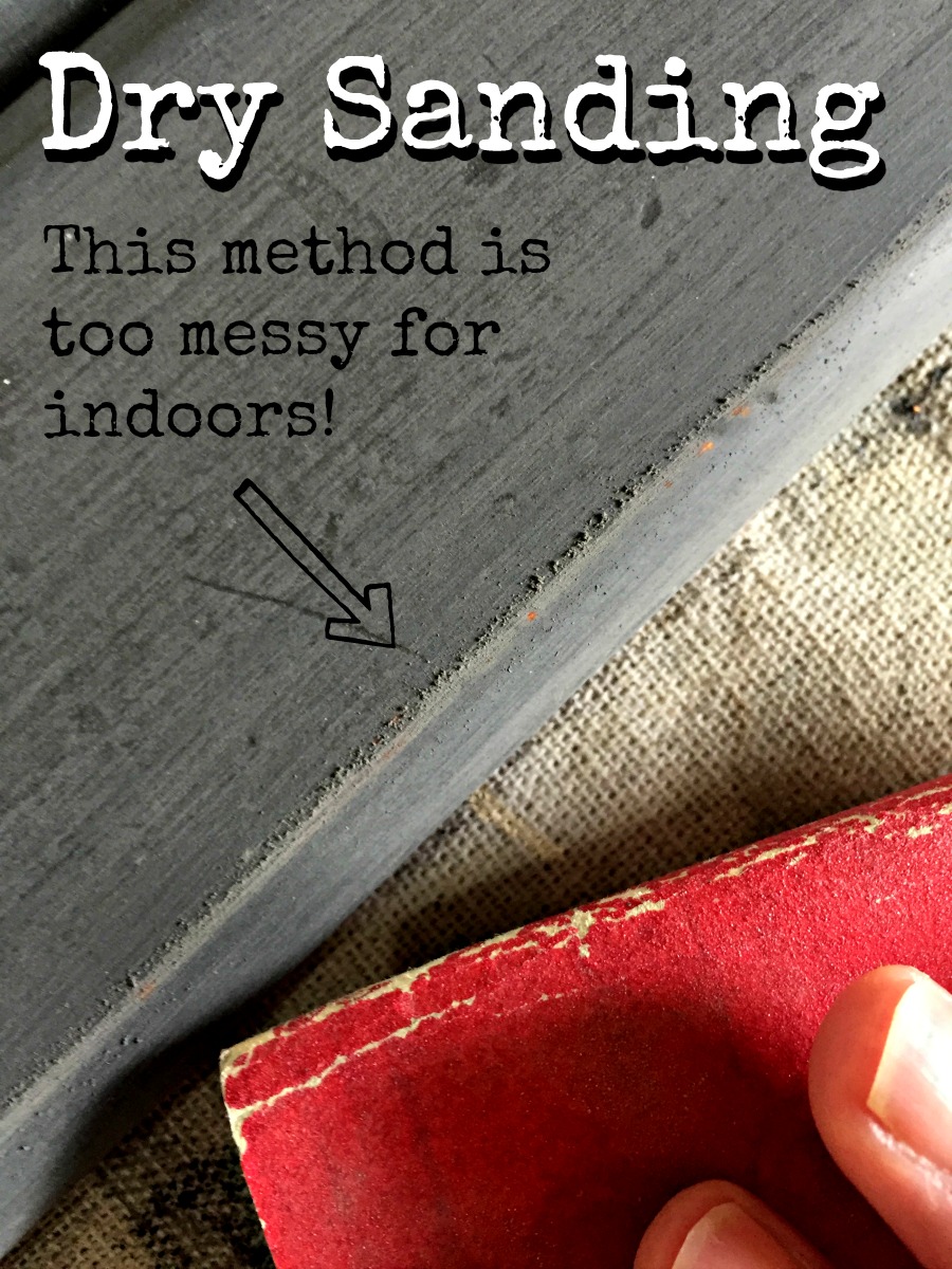 How to Sand Chalk Paint Indoors (Without Making a Mess)