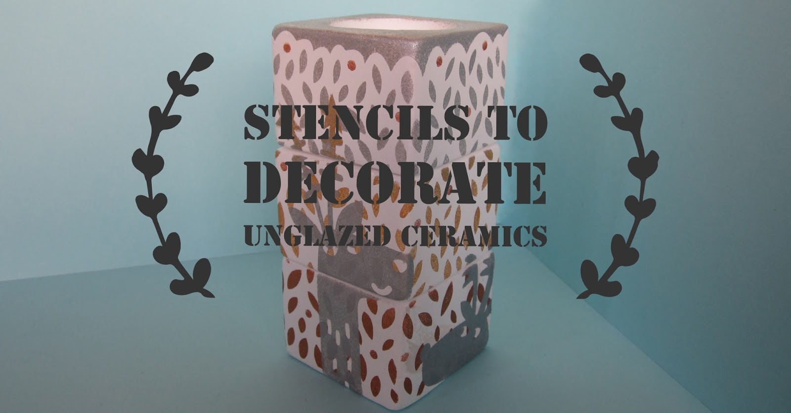 Silhouette Uk Decorate Unglazed Ceramics With Stencils