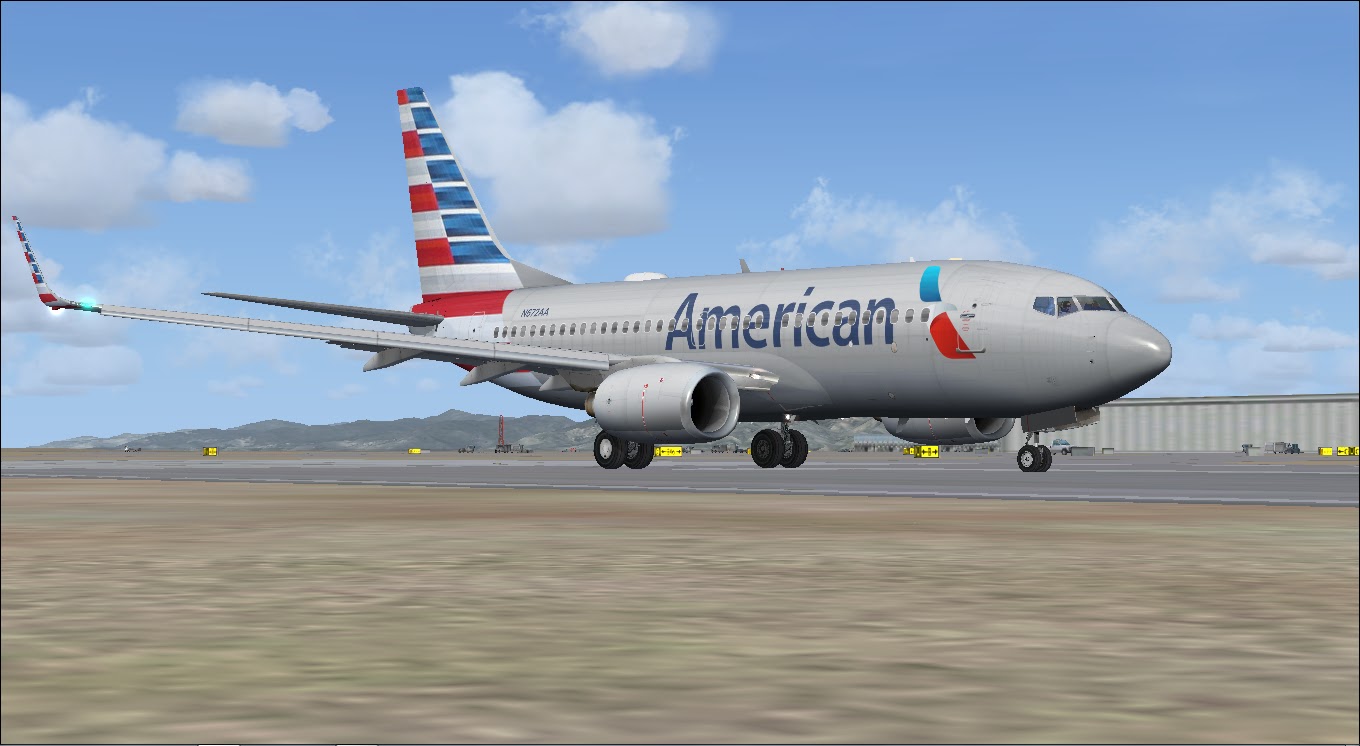 Download Project Opensky 737-700 American Airlines | Waktu Bersimulasi
