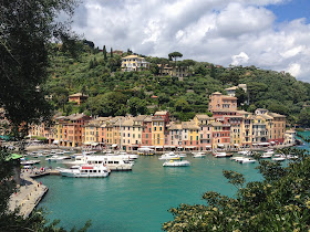 The harbour at Portofino, one of the pretty seaside villages of the Italian Riviera