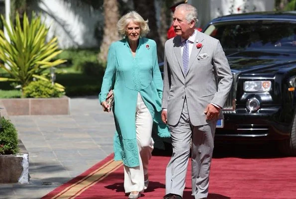 Prince Charles, President Mr. Adama Barrow and his wife Mrs. Bah-Barrow. Duchess Camilla visited the St. Therese’s Upper Basic School