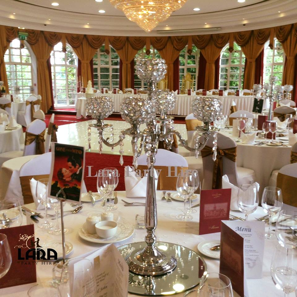 Lara Party Hire 10x Crystal Candelabra Hire