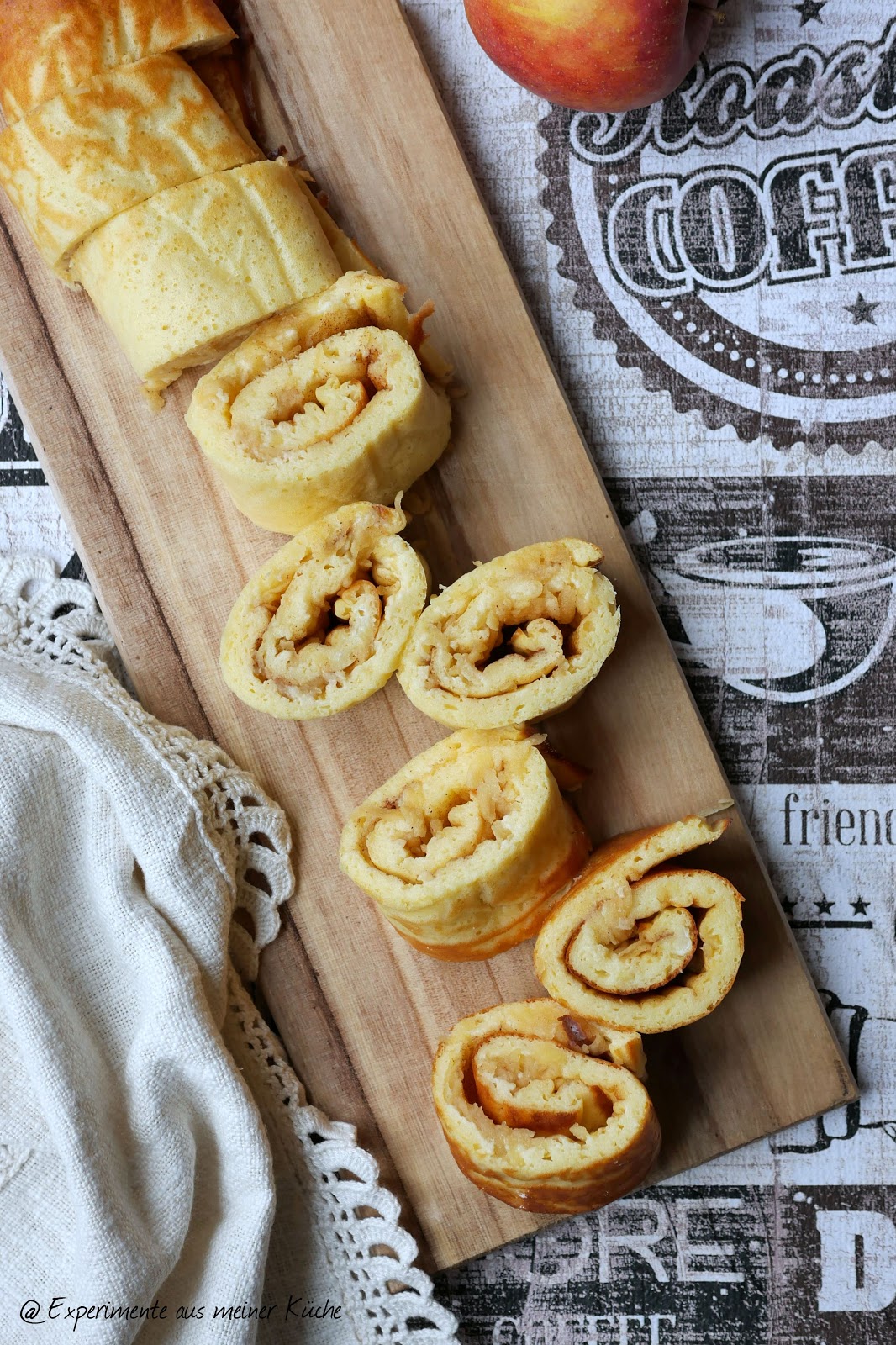 Experimente aus meiner Küche: Skyr-Pfannkuchen mit Apfel