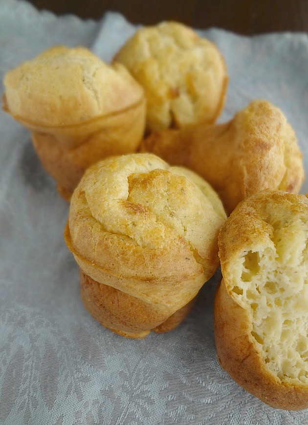 The Cooking Actress Parmesan Herb Popovers