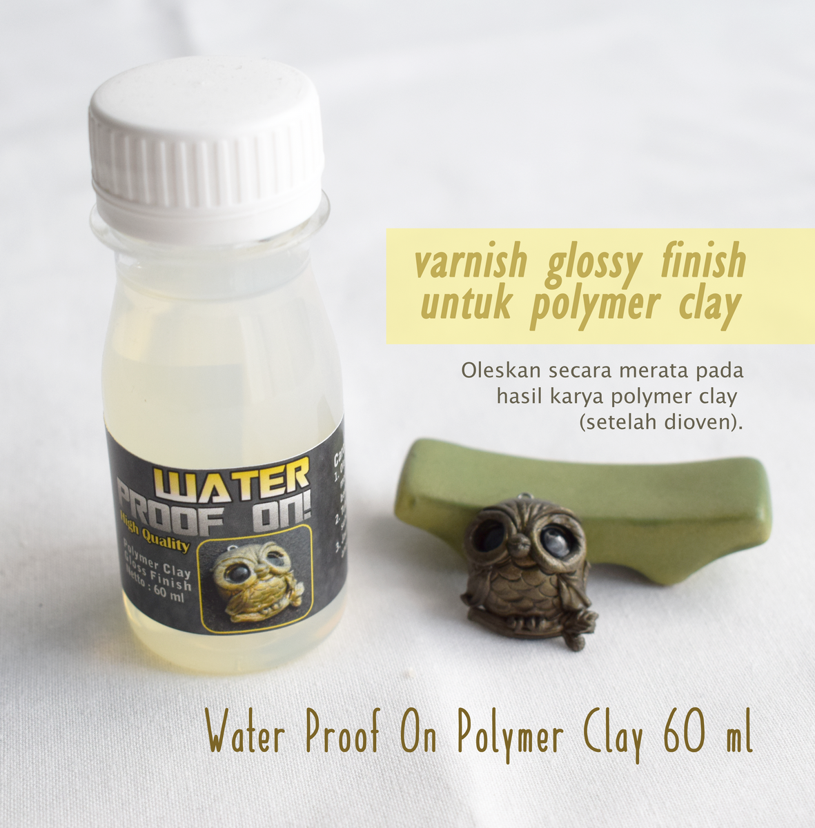 KuroHouse of Craft Varnish untuk polymer clay