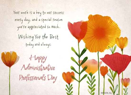 cards for administrative professionals day