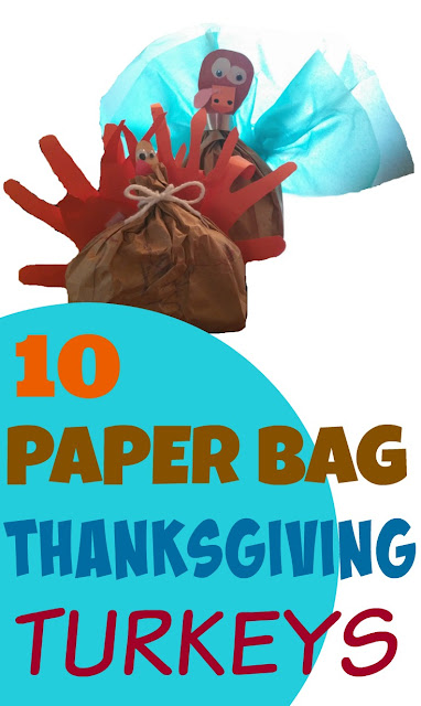 10 Paper Bag Thanksgiving Crafts: Turkey