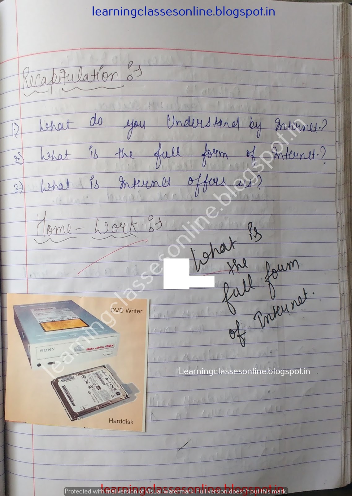 Lesson Plan For Computer Science For B Ed on History of Internet