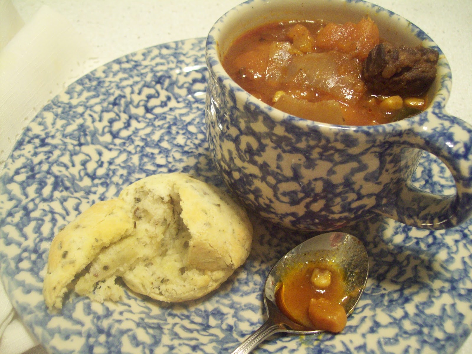 The Newfangled Country Gardener Simmering sweet potatoes spice up this
