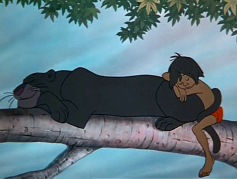 Bagheera y Mowgli en El libro de la selva - Cine de Escritor