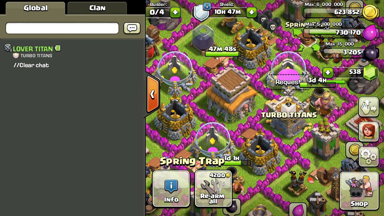 HOW TO CLEAR CHAT IN CLASH OF CLANS!!