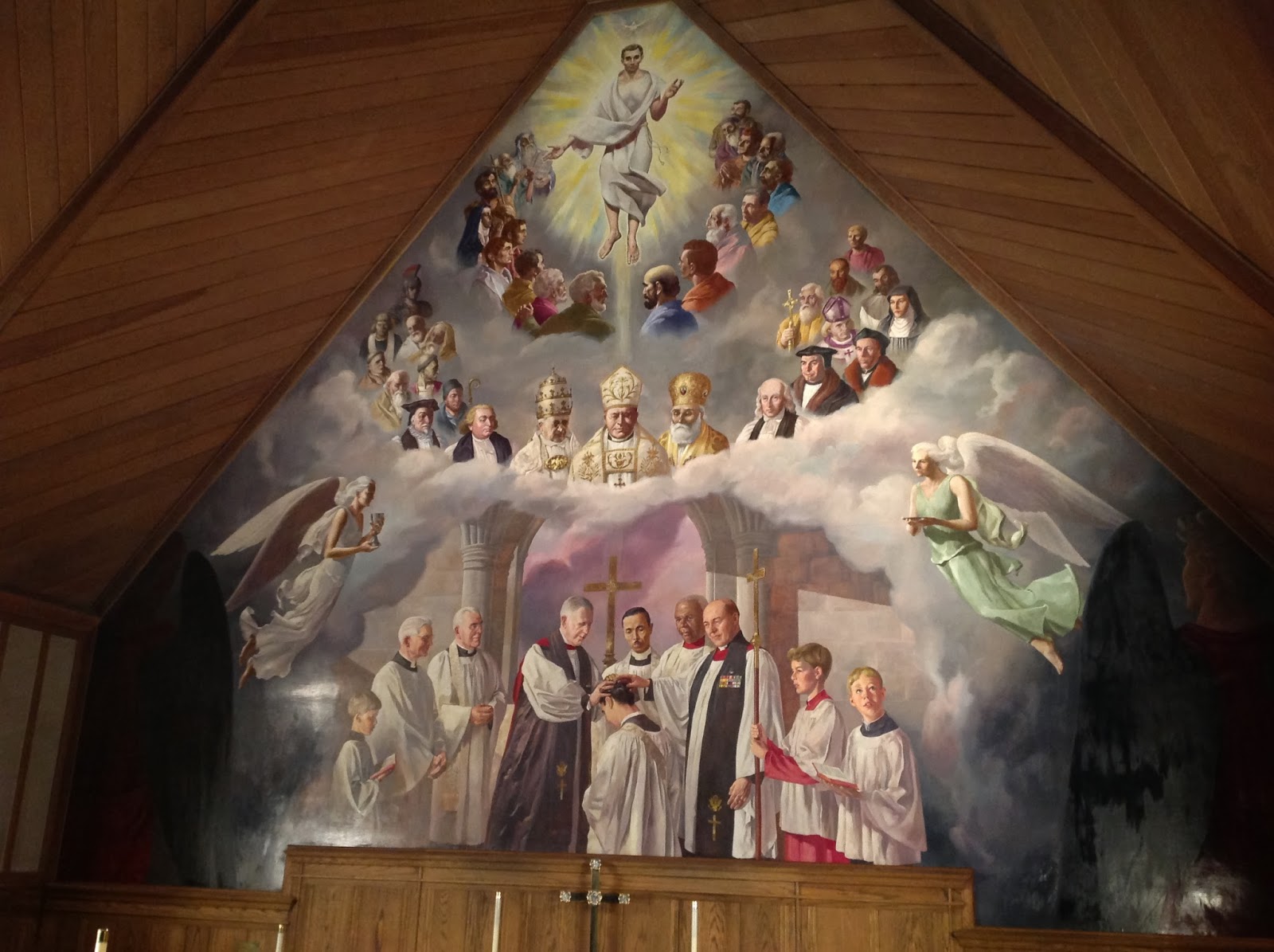 Streams of the River A mural the Communion of Saints with whom we
