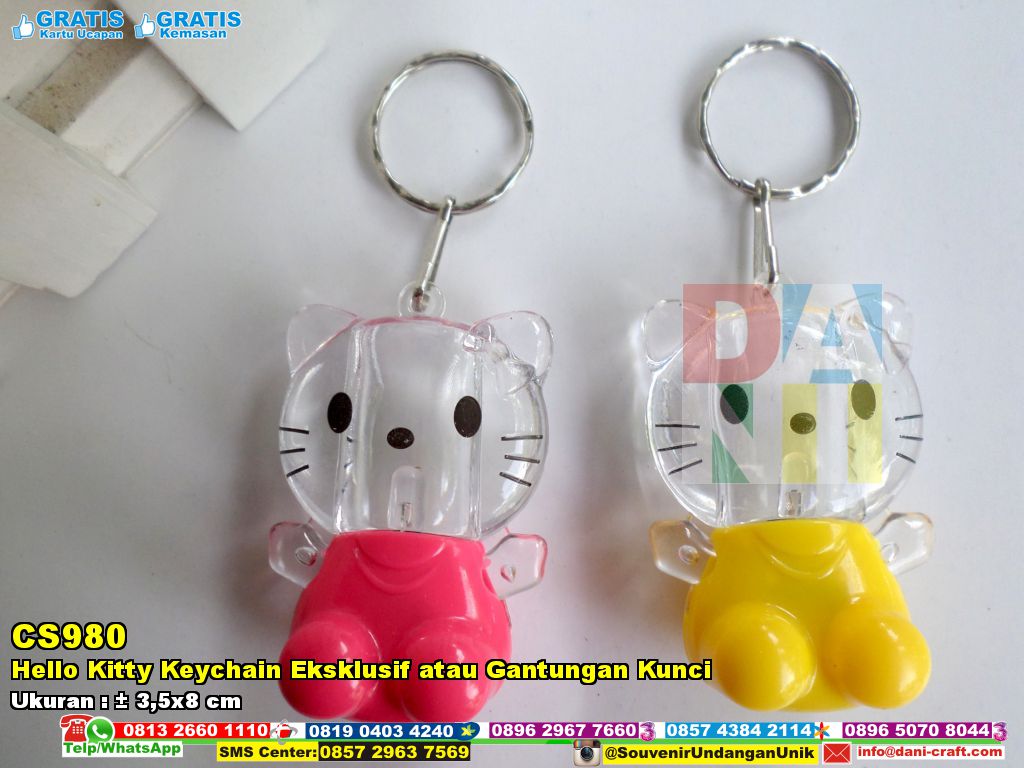 Hello Kitty Keychain Eksklusif Atau Gantungan Kunci Souvenir Pernikahan
