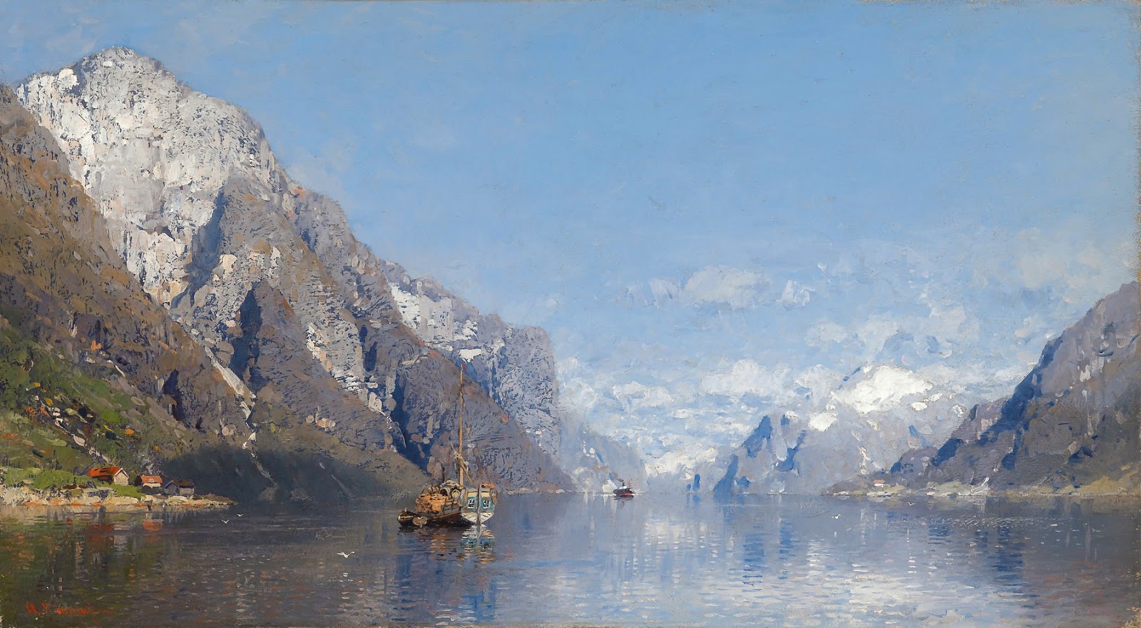 Georg Anton Rasmussen ~ Pinturas de paisagens