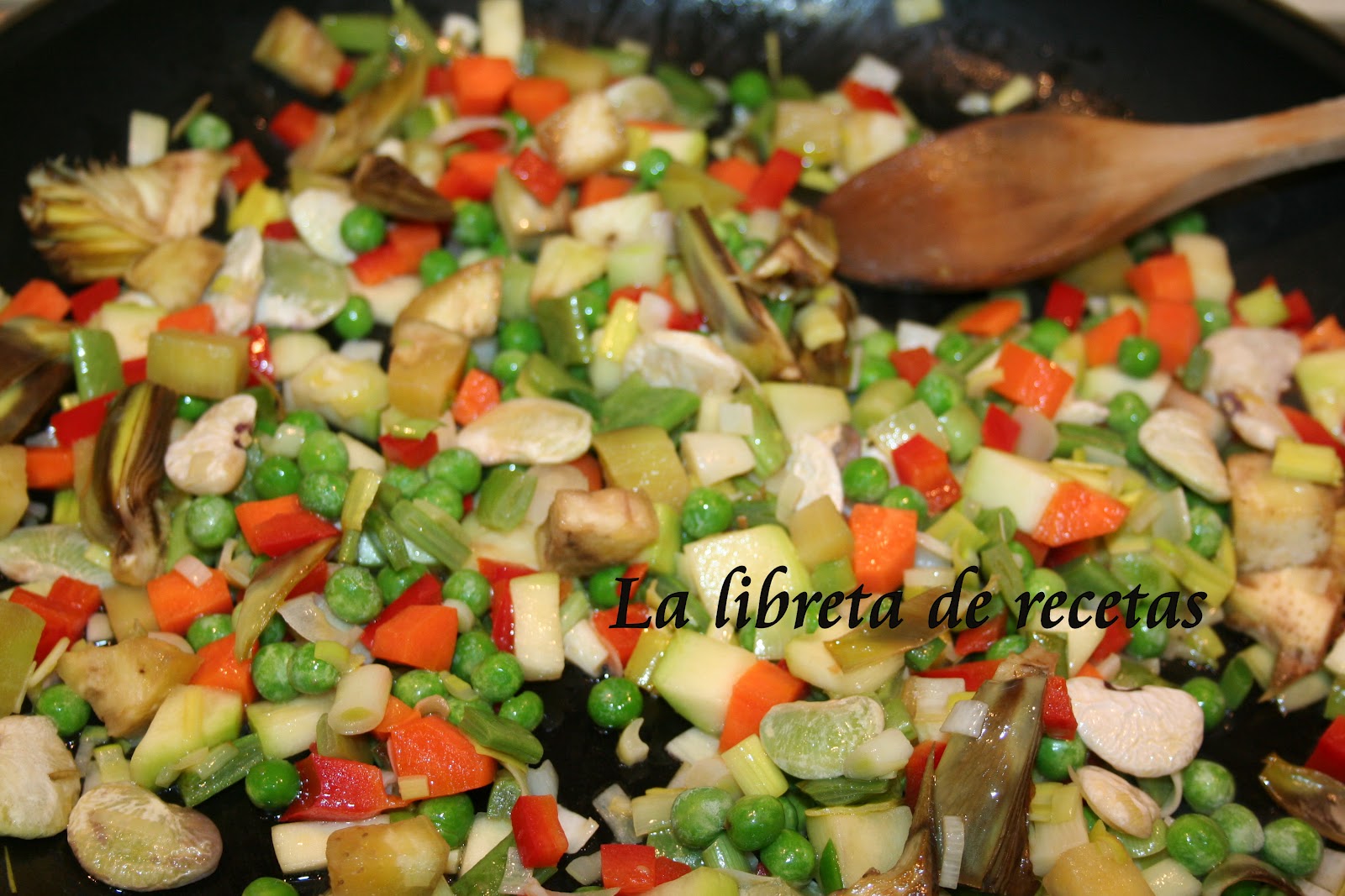 La libreta de recetas PAELLA DE VERDURAS