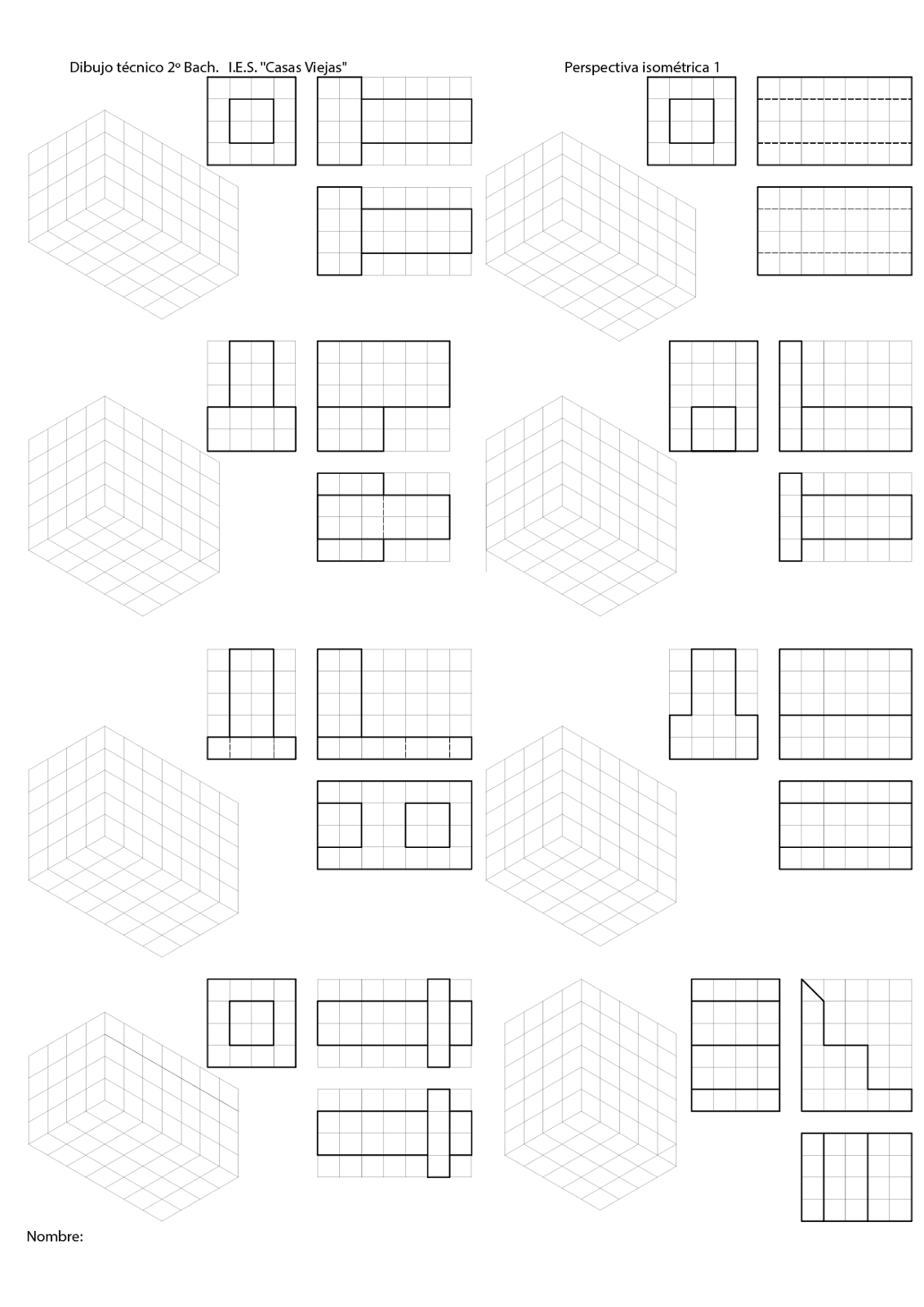 Losmuertosdeldiedrico Perspectiva Isometrica Croquis