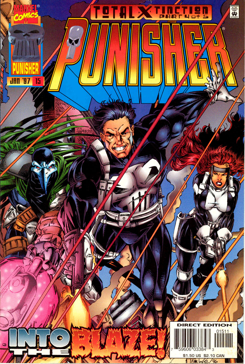 Read online Punisher (1995) comic -  Issue #15 - Total X-tinction - 1