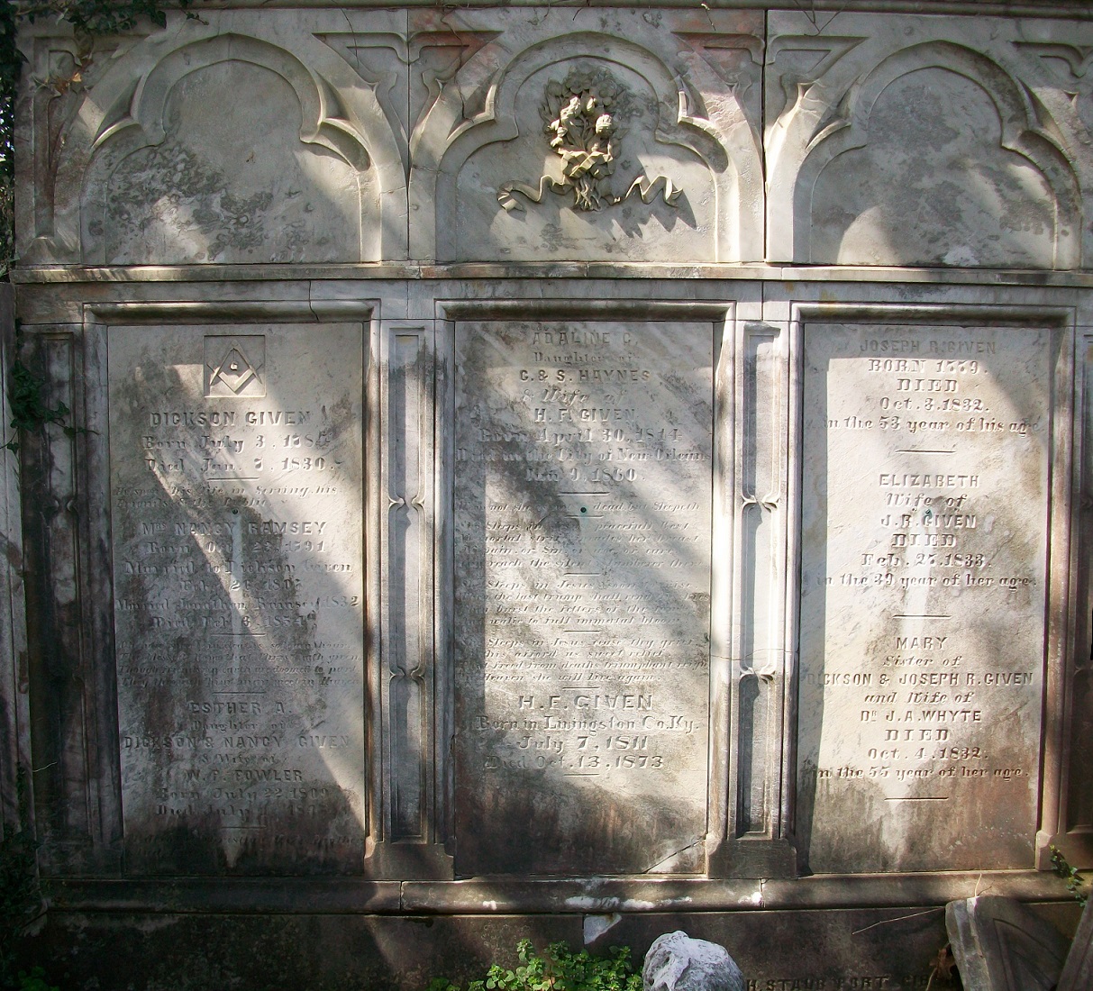 Western Kentucky Genealogy Blog H.F. Given Family Tomb Smithland