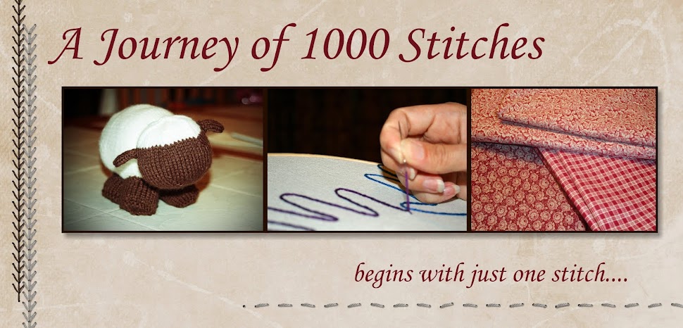 A journey of 1000 stitches begins with just one ....