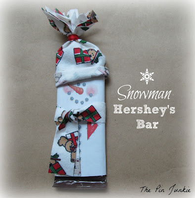 Christmas snowman Hershey bar