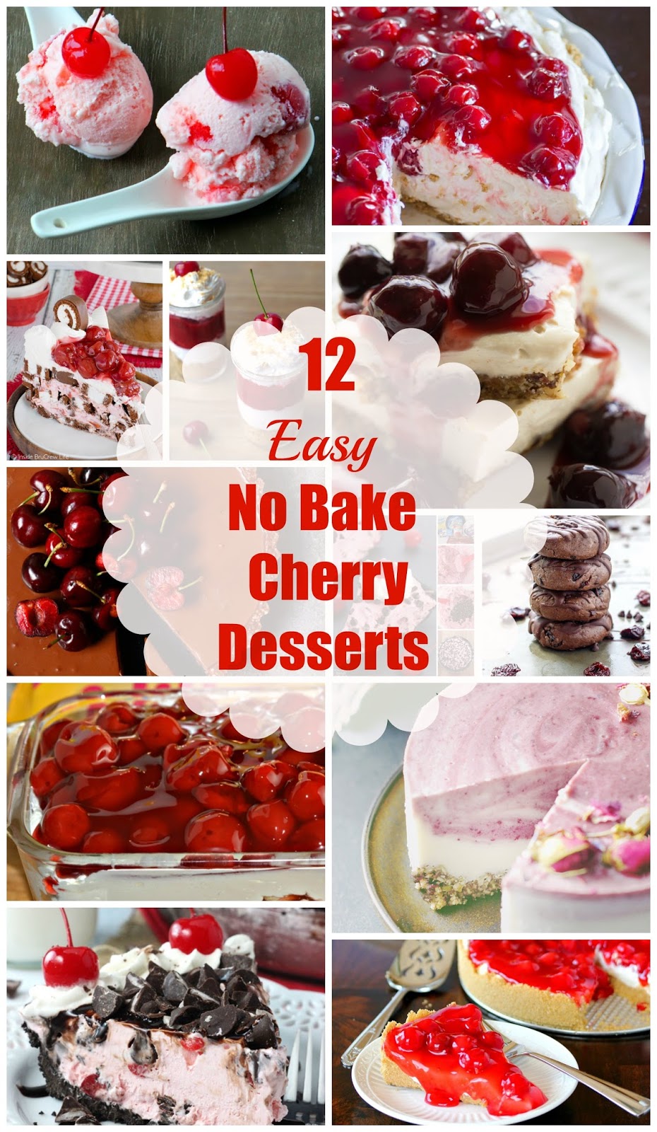 To celebrate Cherry season, here's a delicious collection of easy NO BAKE Cherry desserts! To celebrate Cherry season, here's a delicious collection of easy NO BAKE Cherry desserts!
