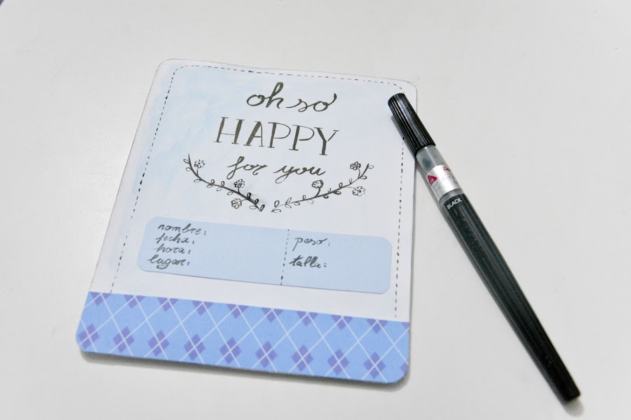 Hojas interiores con lettering