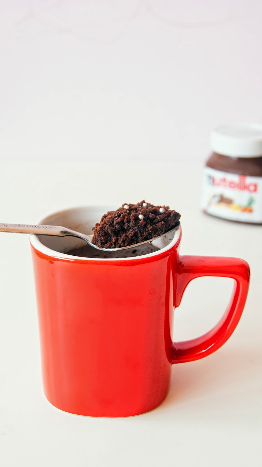Chocolate Nutella Mug Cake mugcloseup1