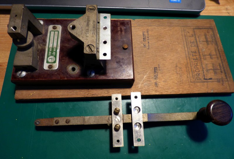 Nemos Phototgraphy Swedish Morse Key Torsion Bar Straight Key Refurb