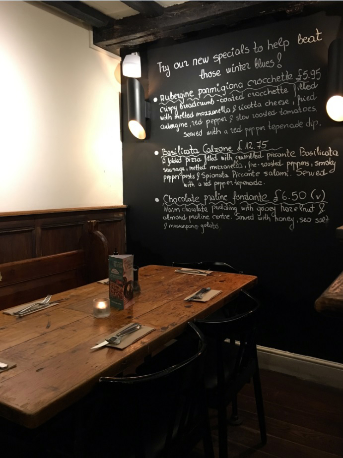 Veganuary Zizzi Pizza Restaurant. simply.food