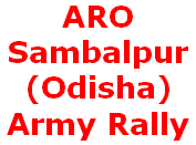 ARO Sambalpur (Odisha) Army Rally Date & Registration Online ARO Sambalpur, Odisha Army Rally, Registration Online