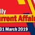Kerala PSC Daily Malayalam Current Affairs 31 Mar 2019