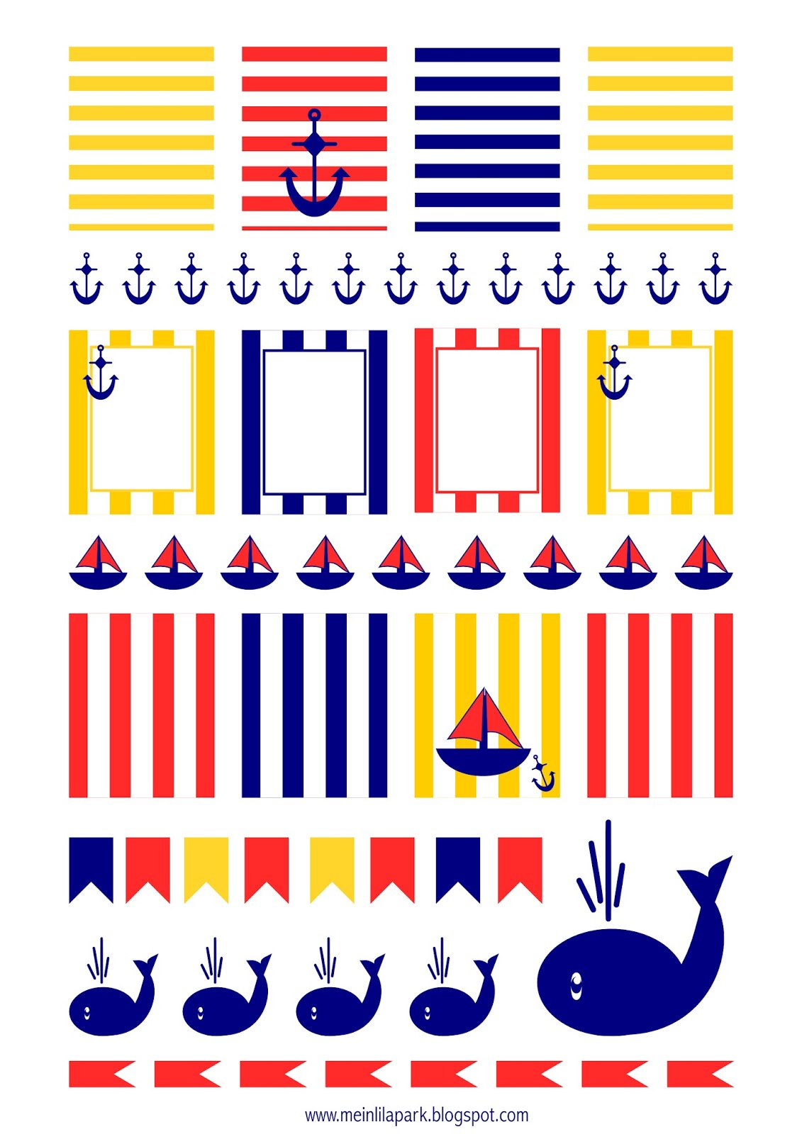 nautical planner stickers