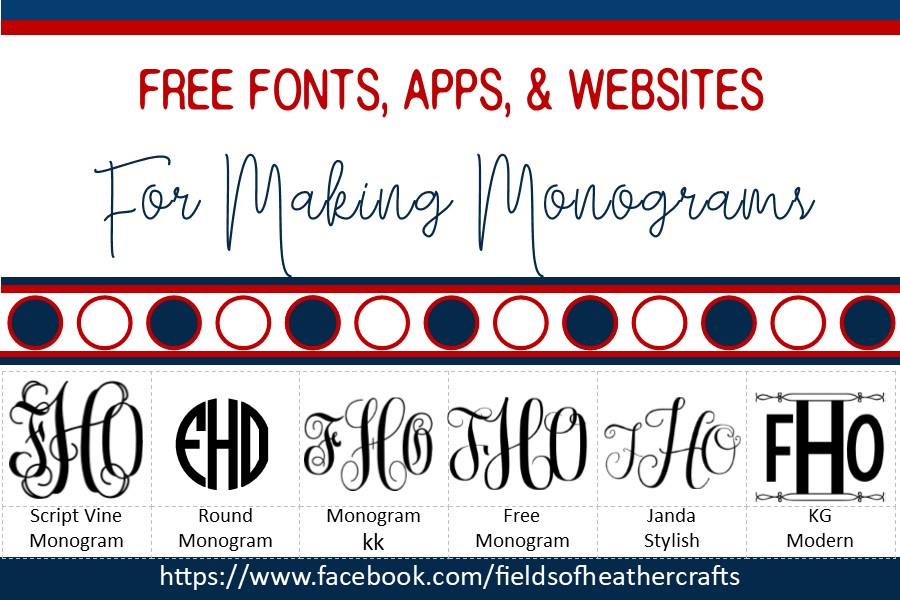 Free Monogram Fonts For Cricut Dafont NAR Media Kit