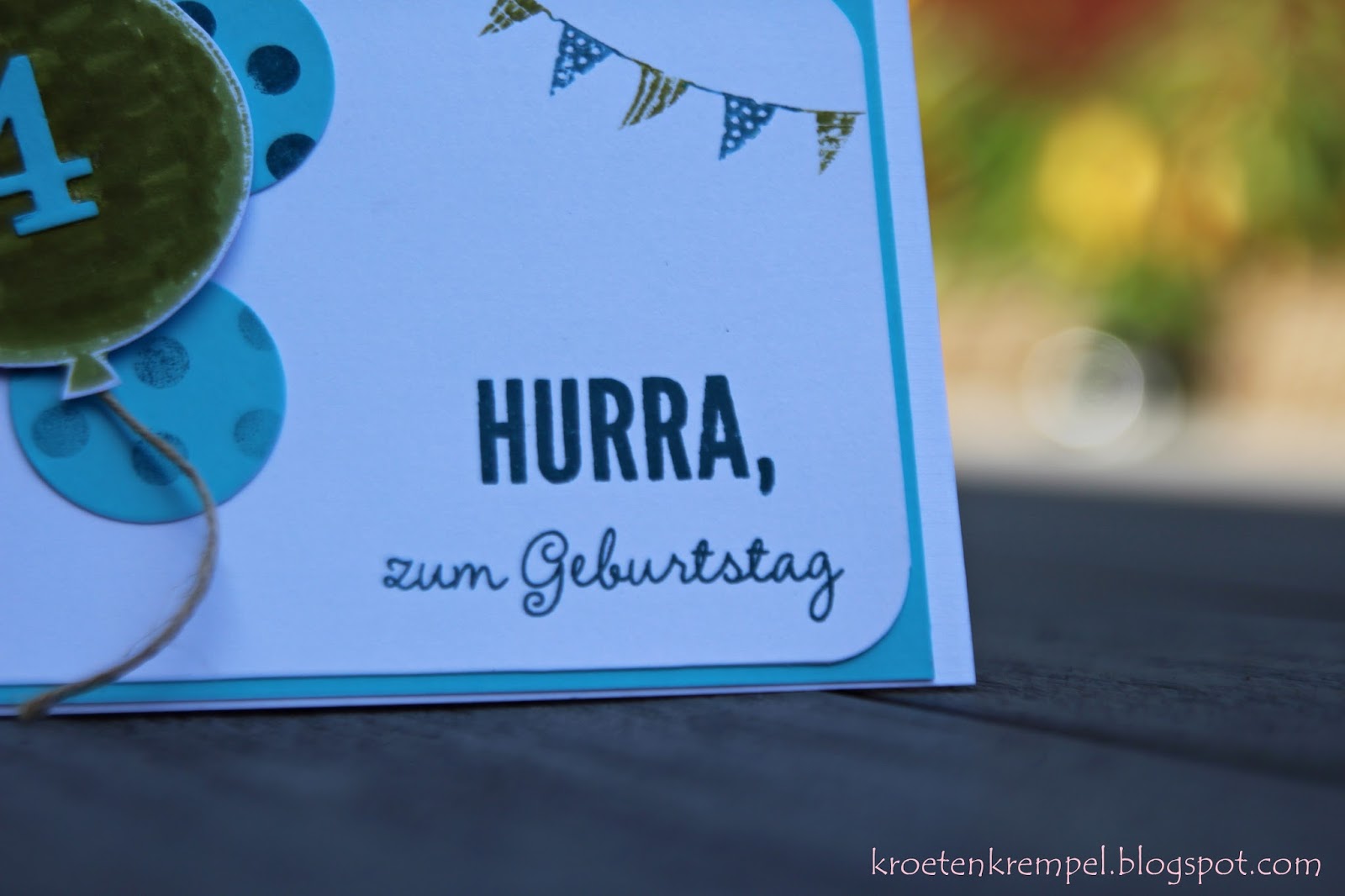 krötenkrempel Geburtstagskarte zum 4. Geburtstag