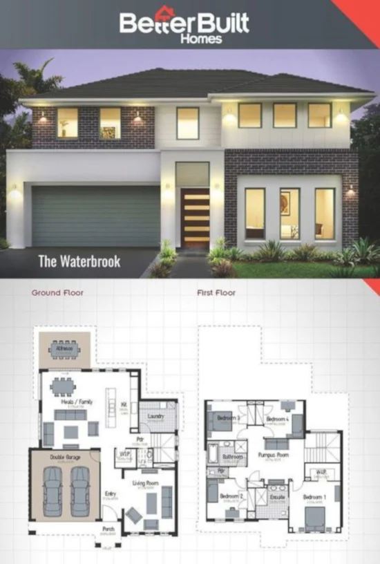 desain inspiratif rumah modern minimalis plus denah