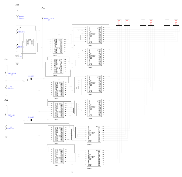 tutorial elekro robotic tutorial elektronika jam digital ic ttl