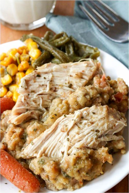 Crock Pot Chicken and Stuffing - FOOD AND DRINK