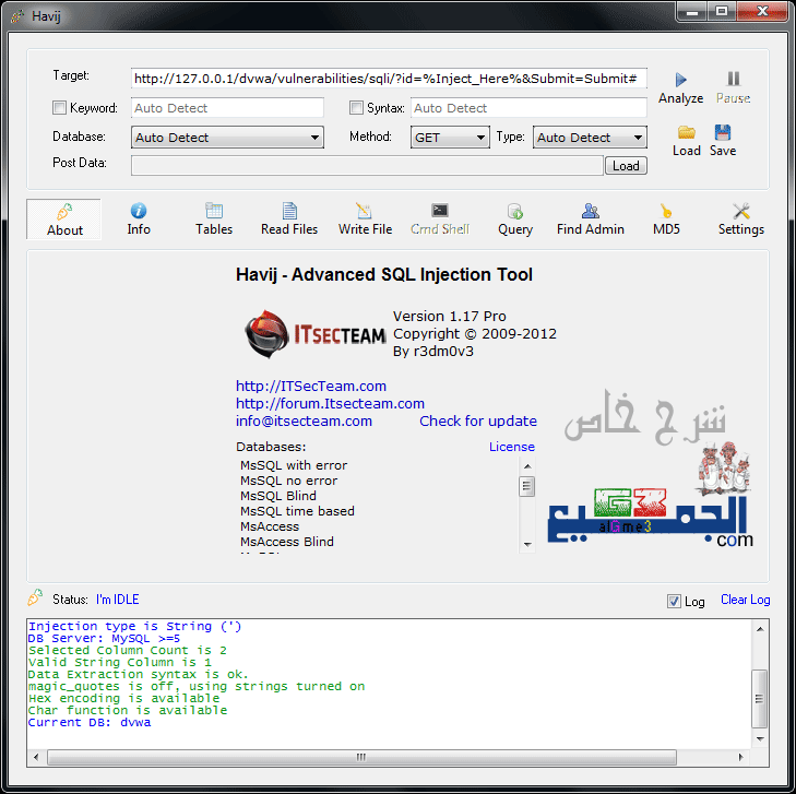 Hkrkoz Al Kuwait هكركوز الكويت من المصدر شرح إستغلال ثغرات الـ Sql بإستخدام برنامج الـ برنامج Havij