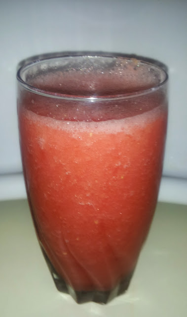 Organic watermelon juice is good for you. I learn this during the 80 10 10 diet and it's healthy benefit