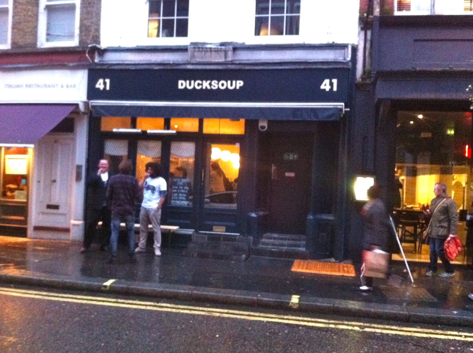not drinking poison in paris n.d.p. in london duck soup, soho