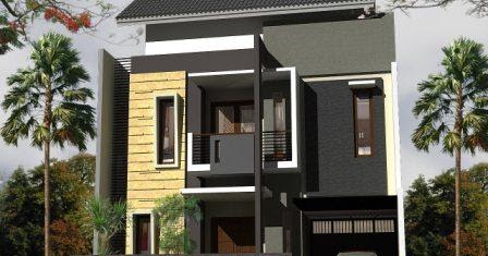 Desain Rumah Tingkat Tampak Depan - Taikes