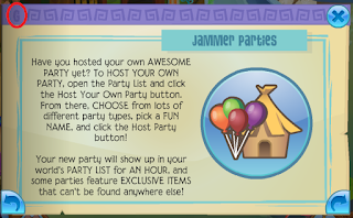 A screenshot of the Jamaa Journal which tells about the ability to host your own party.