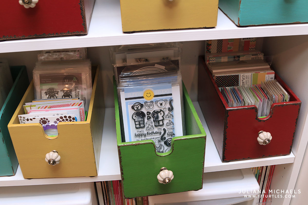 Ordinary Card Making Storage Ideas Part - 9: Scrapbook And Card Making Storage Ideas - Juliana Michaels Of 17turtles Shares Her Creative Space And
