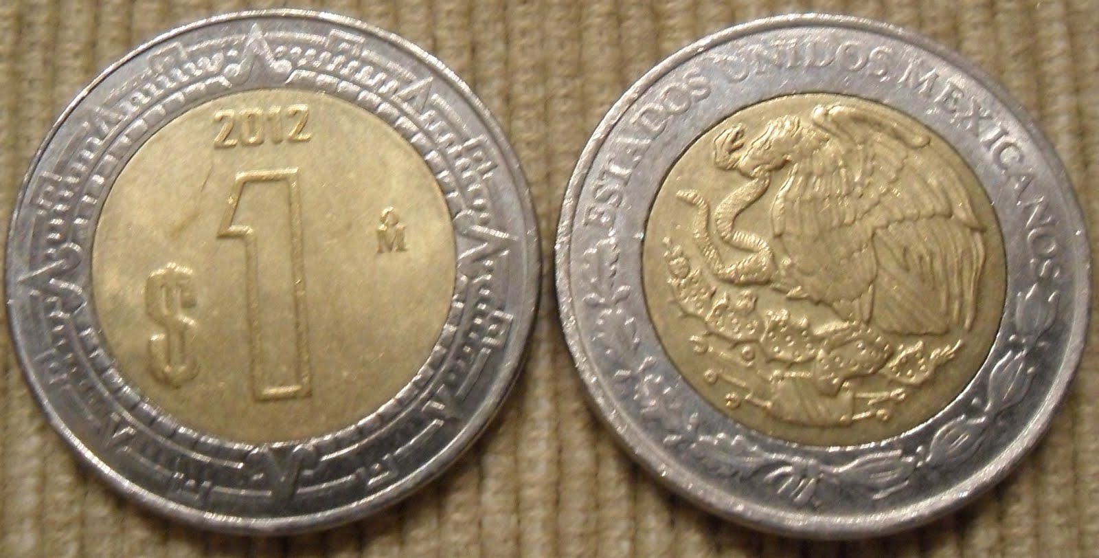 Pensamiento Y Memoria PYM 005 MONEDA DE UN PESO MEXICANO