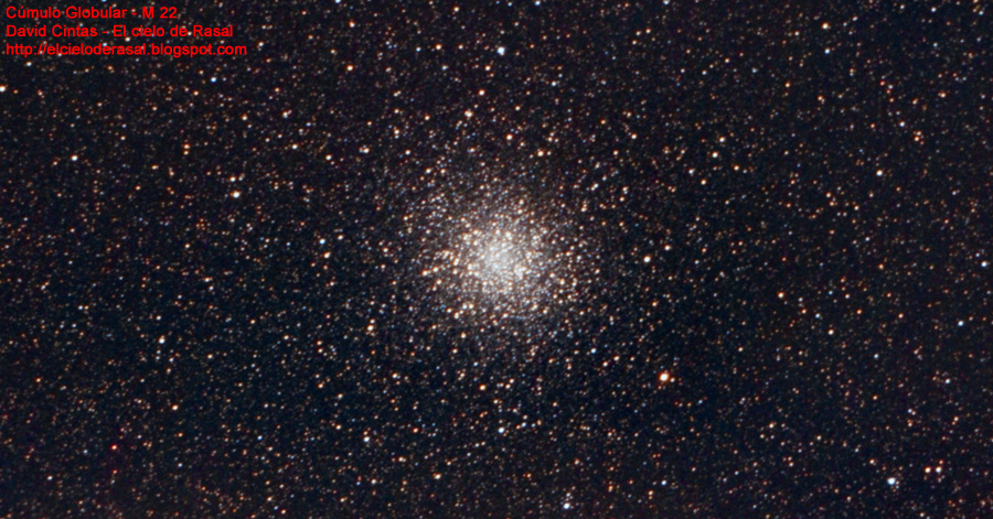 Cúmulo globular - M 22 Cumulo-globular-M22-El-cielo-de-Rasal