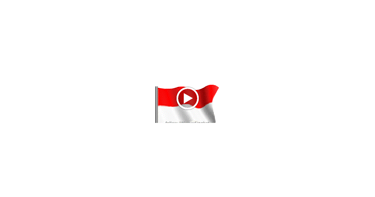 Gambar animasi bendera Indonesia merah putih ukuran besar 