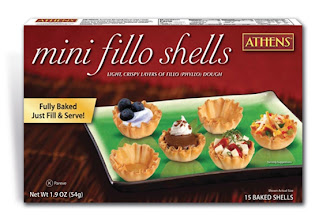 mini fillo shells, filo, phyllo, appetizer, finger food