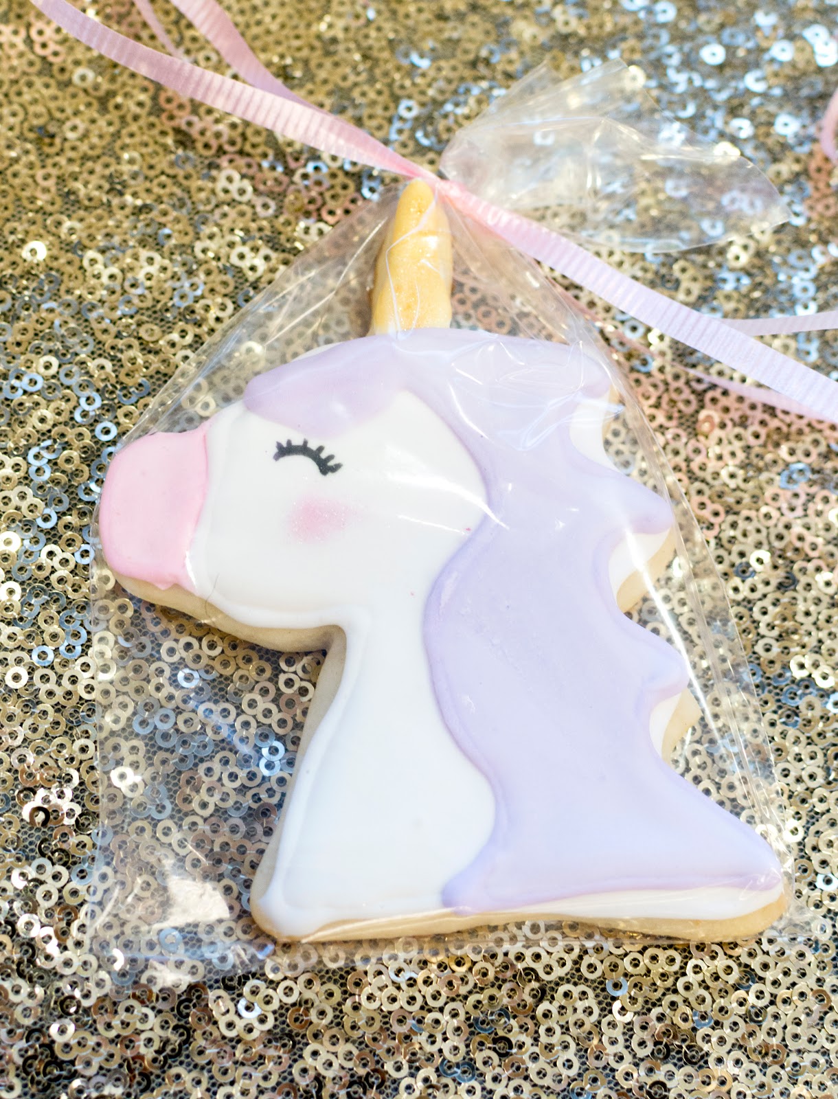 Unicorn Sugar Cookies - Birthday Party Favors - Daphnie Pearl