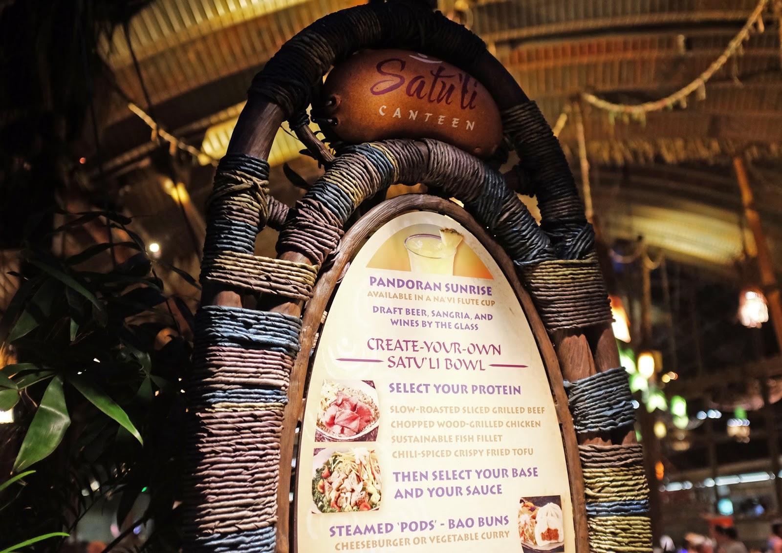 Satu'li Canteen, Pandora - The World of Avatar. An Avatar-themed quick service restaurant at Disney's Animal Kingdom.