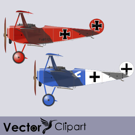 Fokker del Barón Rojo - Vector